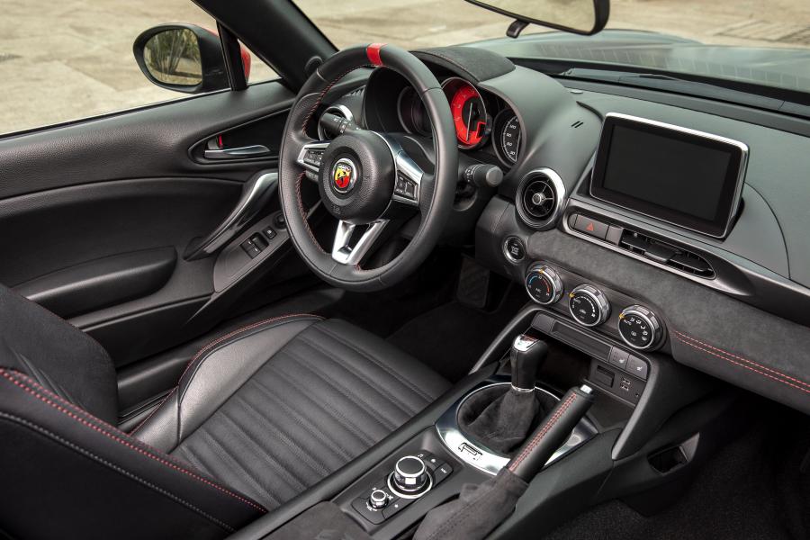 Интерьер Abarth 124 Spider 70esimo Anniversario (348) 2019 года  (фото 13 из 16)